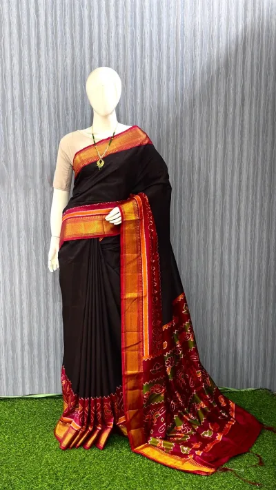 Premium Pure Pochampalli Soft Silk Bandhani Saree